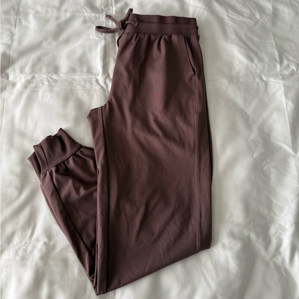Mauve Colored Tie Waist Joggers